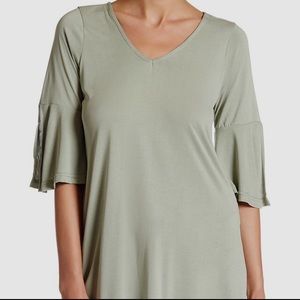 Cirana Flare Sleeve V-Neck Tunic